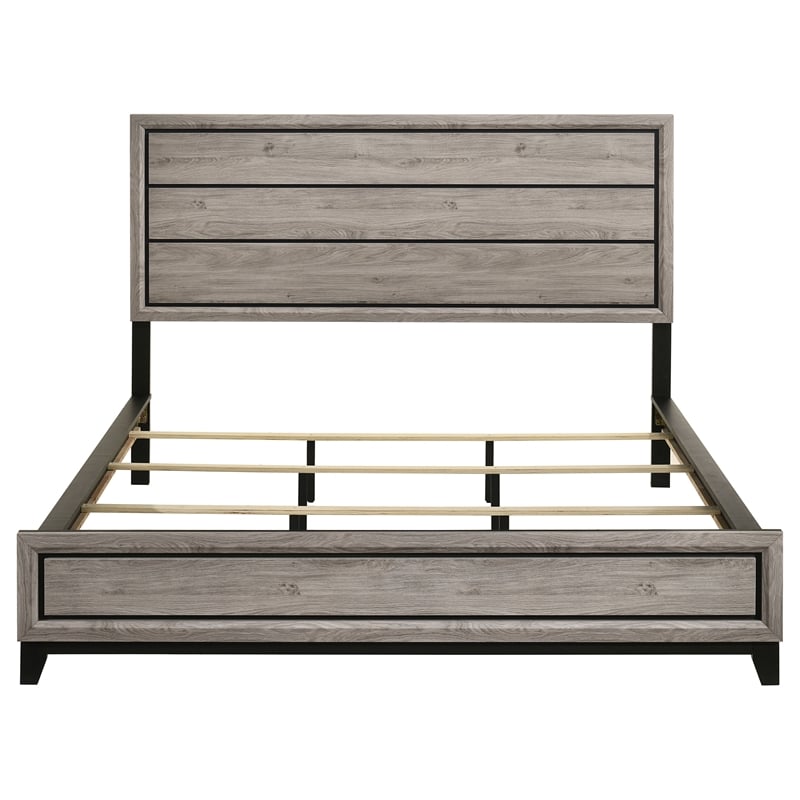 Coaster Watson Transitional Wood California King Panel Bed in Light Taupe