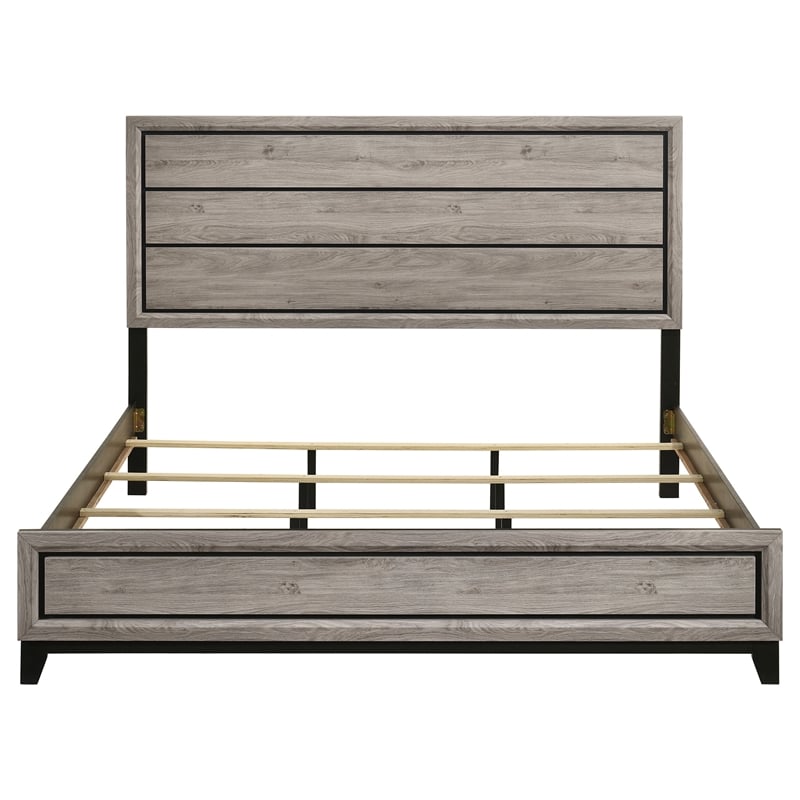 Coaster Watson Transitional Wood Eastern King Panel Bed in Light Taupe