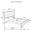 Coaster Watson Transitional Wood Eastern King Panel Bed in Light Taupe