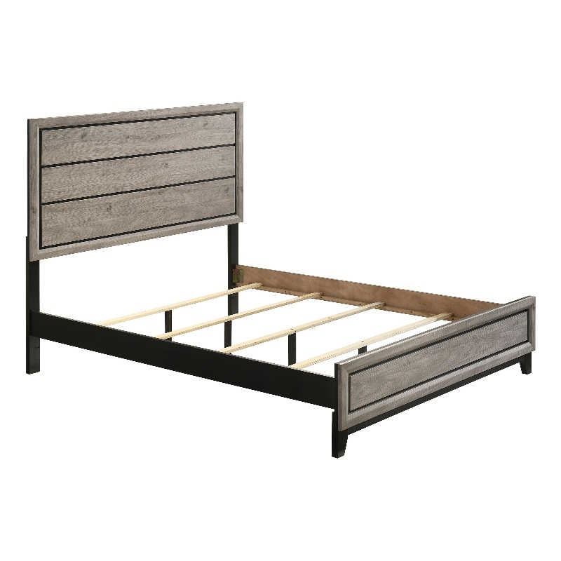 Coaster Watson Transitional Wood Queen Panel Bed in Light Taupe