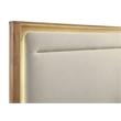 Coaster Leanne Eastern King Wood LED Panel Bed in Off White/Light Oak
