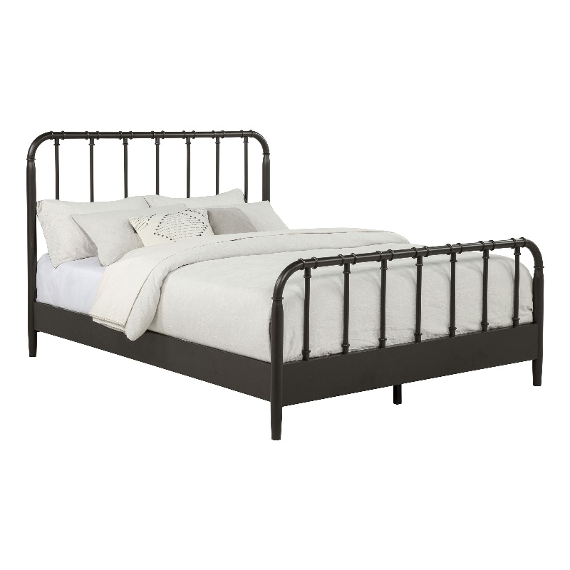 Coaster Rocco All Wood Water Pipe Open Frame Queen Bed in Dark Bronze