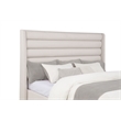 Coaster Leslie California King Upholstered Fabric Wingback Platform Bed in Beige