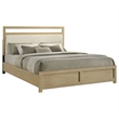 Coaster Hendricks Transitional Eastern King Wood Platform Bed in Light Oak