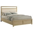 Coaster Hendricks Transitional Queen Wood Platform Bed in Light Oak