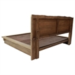 Coaster Stillwater Rustic Eastern King Wood Platform Bed in Weathered Oak