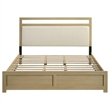 Coaster Hendricks Transitional California King Wood Platform Bed in Light Oak