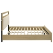 Coaster Hendricks Transitional California King Wood Platform Bed in Light Oak