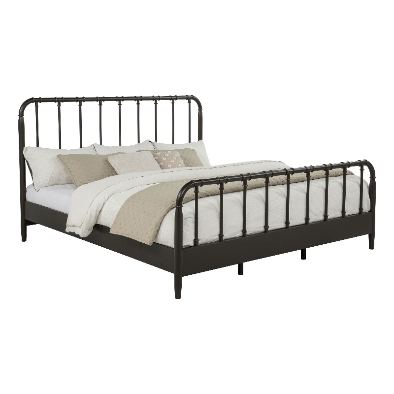 Coaster Rocco All Wood Water Pipe Open Frame Eastern King Bed in Dark Bronze