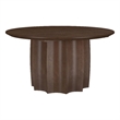 Coaster Cayenne Transitional Round Mango Wood Cocktail Coffee Table in Walnut