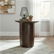 Coaster Cayenne Transitional Round Mango Wood Accent Side End Table in Walnut