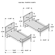 Coaster Abram Windsor Twin over Twin Wood Bunk Bed with Ladder in Black