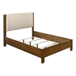 Coaster Adderley Transitional Queen Wood Panel Bed in Cream/Warm Brown