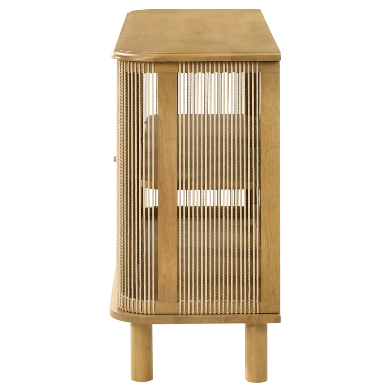 Coaster Ervine 3-Door Farmhouse Accent Storage Wood Sideboard Cabinet in Natural