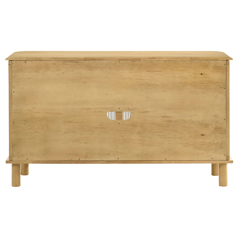 Coaster Ervine 3-Door Farmhouse Accent Storage Wood Sideboard Cabinet in Natural