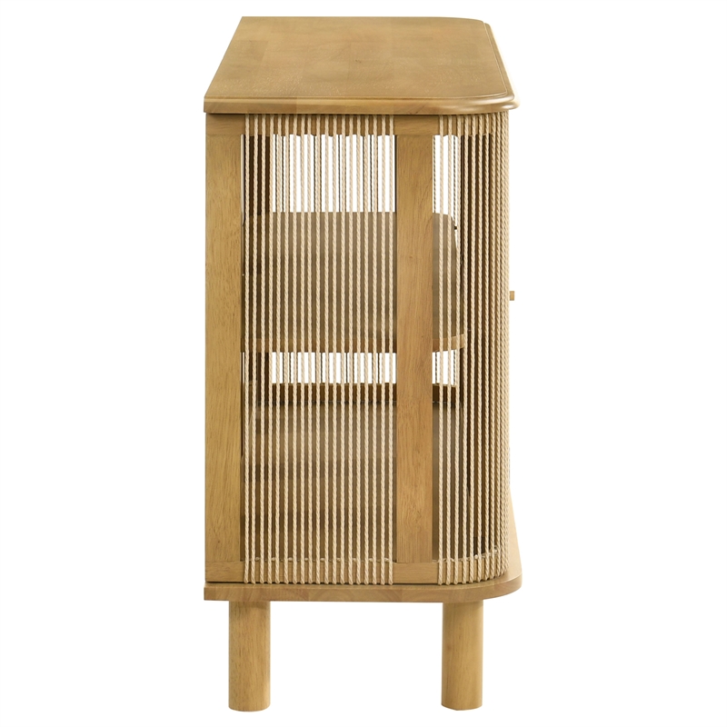 Coaster Ervine 3-Door Farmhouse Accent Storage Wood Sideboard Cabinet in Natural