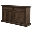 Coaster Ridgewell 2-Drawer 4-Door Traditional Wood Dining Server in Dark Oak