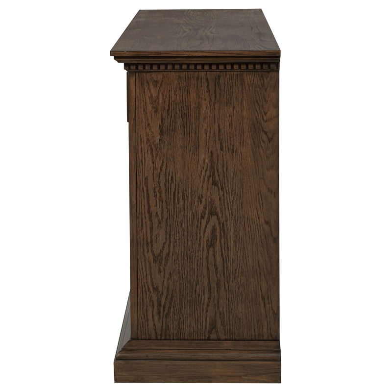 Coaster Ridgewell 2-Drawer 4-Door Traditional Wood Dining Server in Dark Oak