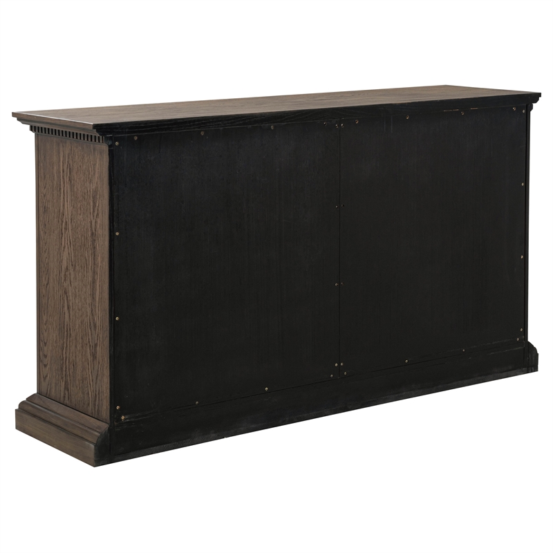Coaster Ridgewell 2-Drawer 4-Door Traditional Wood Dining Server in Dark Oak