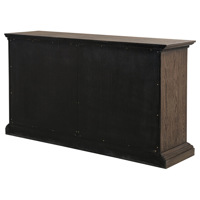 Coaster Ridgewell 2-Drawer 4-Door Traditional Wood Dining Server in Dark Oak