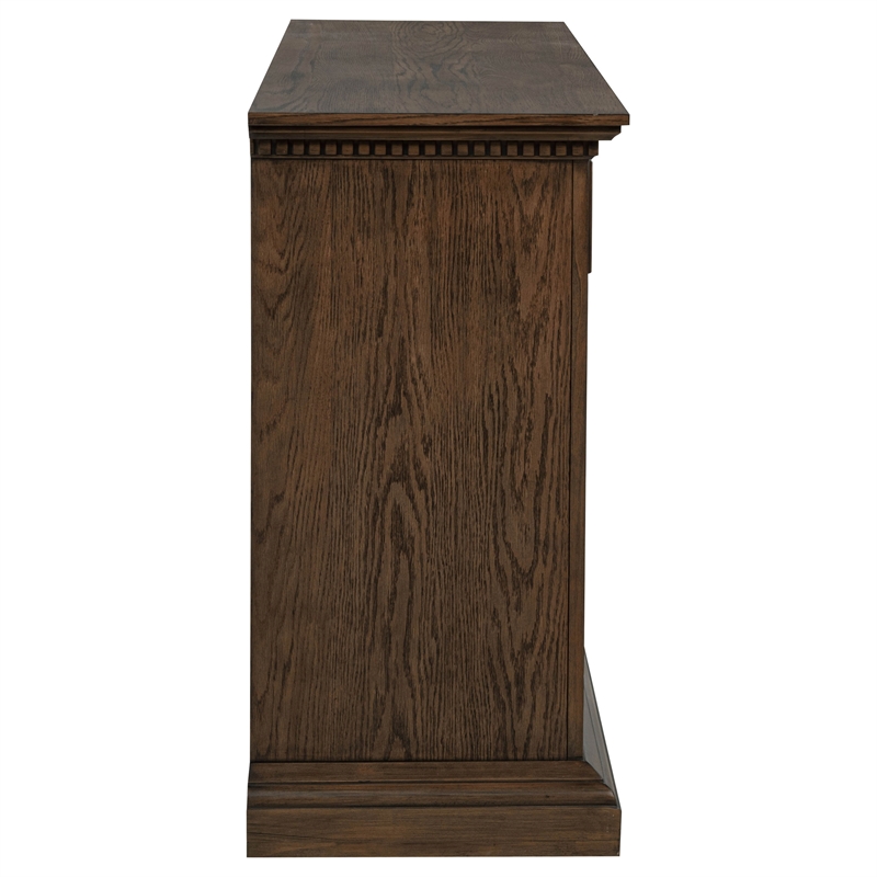 Coaster Ridgewell 2-Drawer 4-Door Traditional Wood Dining Server in Dark Oak