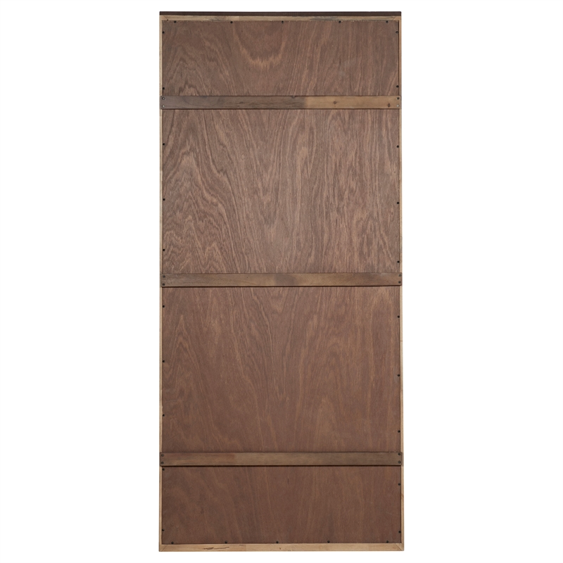 Coaster Stillwater Full-Length Wood Floor Mirror in Weathered Oak