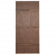Coaster Stillwater Full-Length Wood Floor Mirror in Weathered Oak