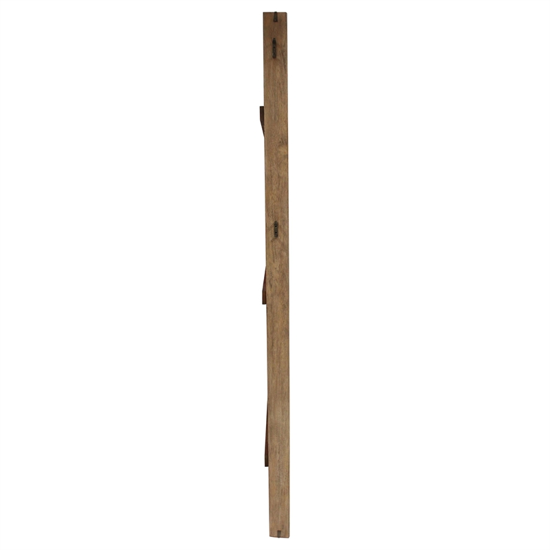 Coaster Stillwater Full-Length Wood Floor Mirror in Weathered Oak
