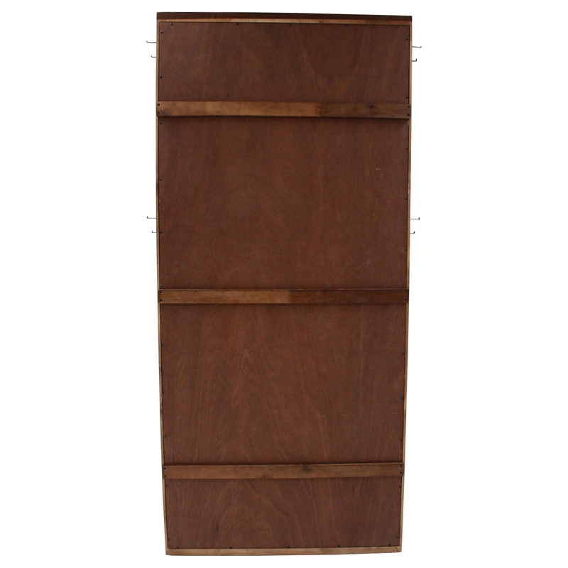 Coaster Stillwater Full-Length Wood Floor Mirror in Weathered Oak