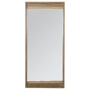 Coaster Stillwater Full-Length Wood Floor Mirror in Weathered Oak