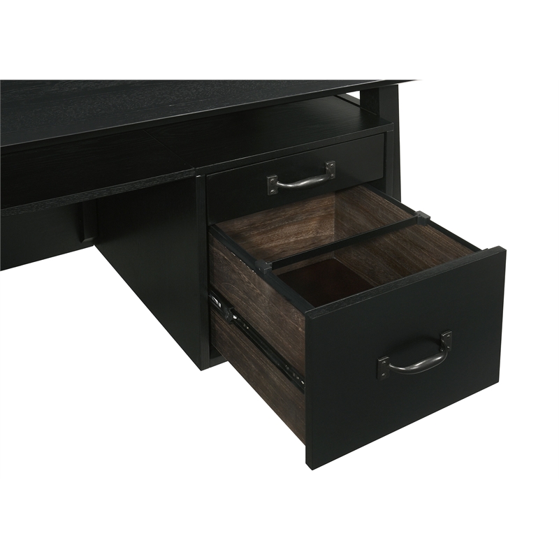 Coaster Goodson 64-inch 4-Drawer Wood Computer Desk in Black