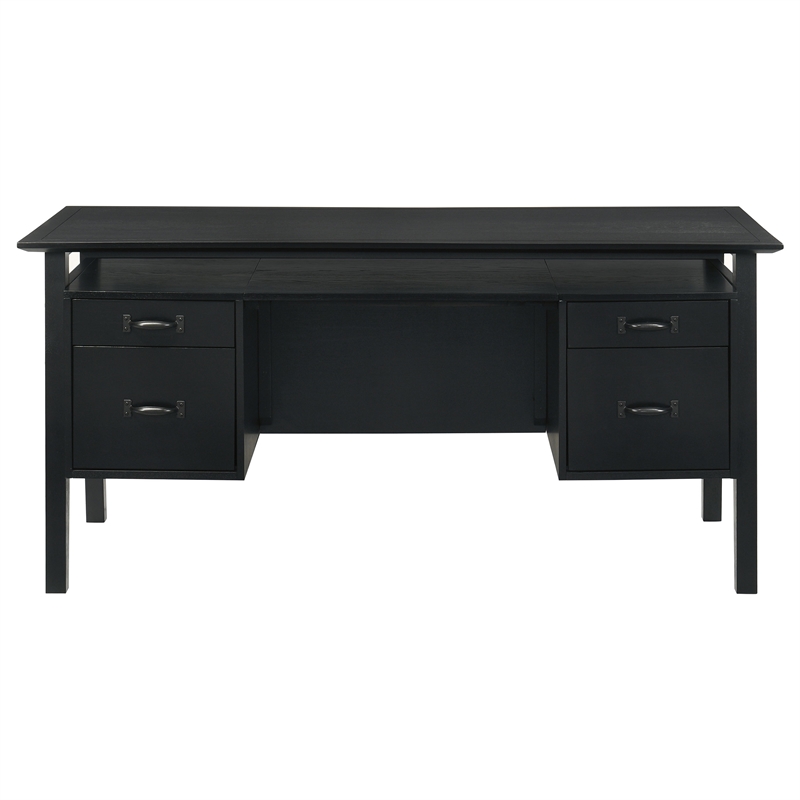 Coaster Goodson 64-inch 4-Drawer Wood Computer Desk in Black