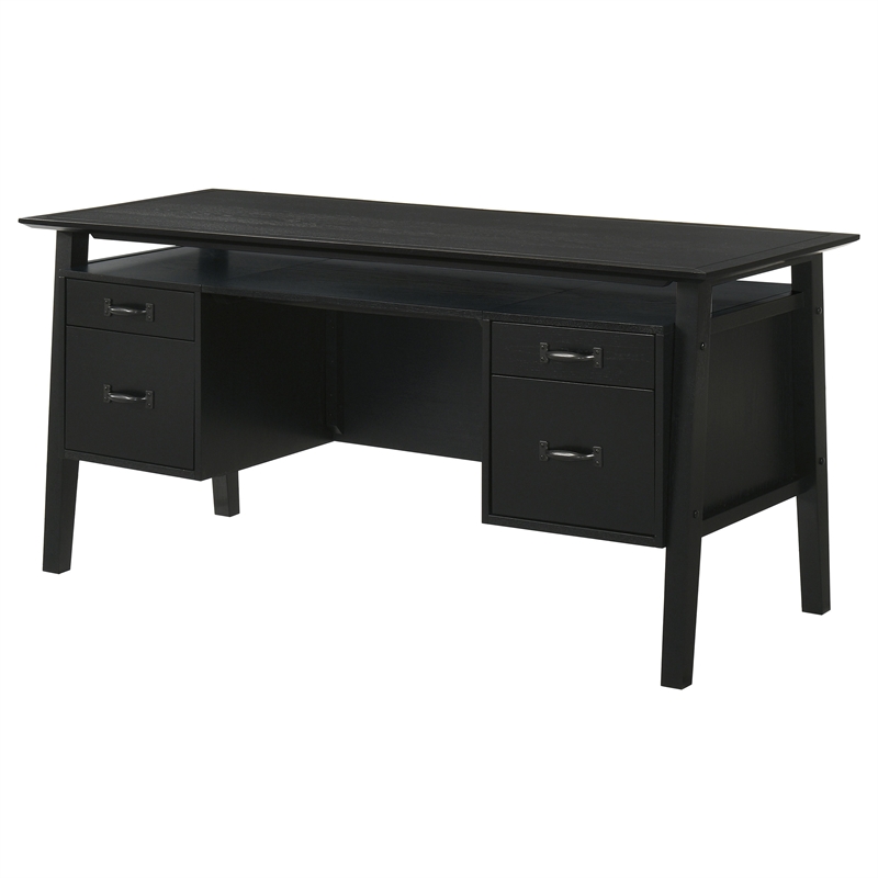 Coaster Goodson 64-inch 4-Drawer Wood Computer Desk in Black