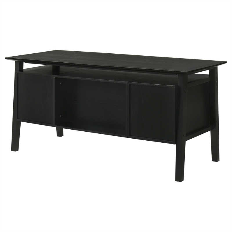 Coaster Goodson 64-inch 4-Drawer Wood Computer Desk in Black