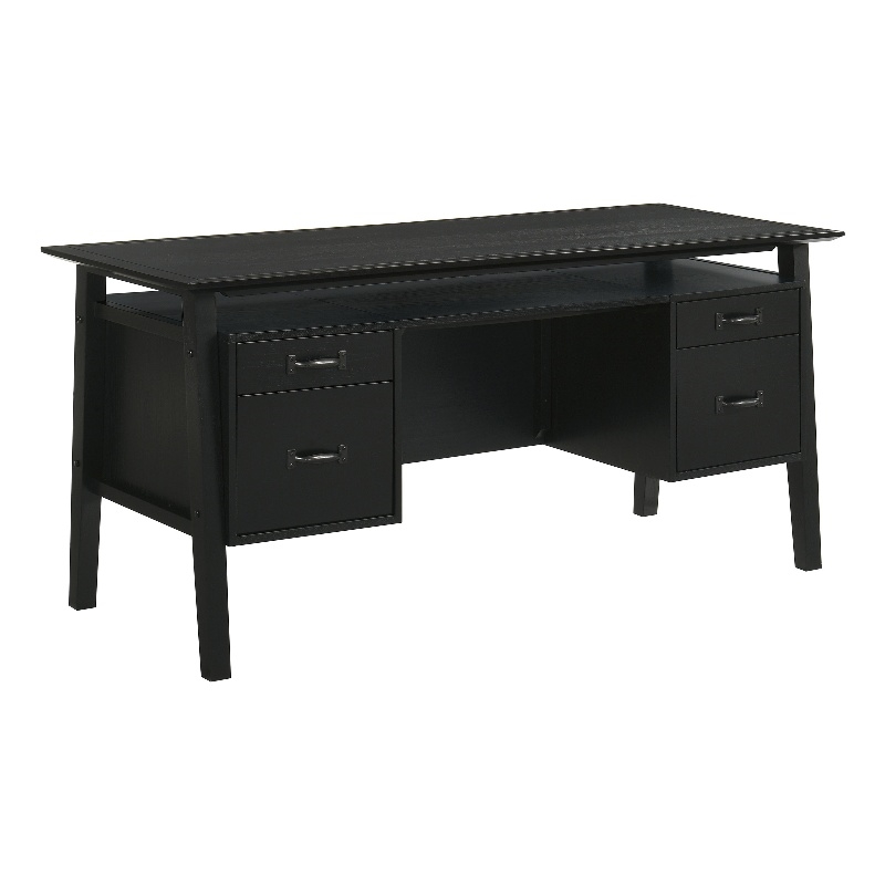 Coaster Goodson 64-inch 4-Drawer Wood Computer Desk in Black