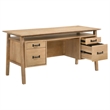 Coaster Goodson 64-inch 4-Drawer Wood Computer Desk in Distressed Light Brown