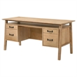 Coaster Goodson 64-inch 4-Drawer Wood Computer Desk in Distressed Light Brown