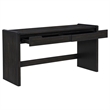 Coaster Leandro 2-Drawer Contemporary Wood Writing Desk in Burnished Black