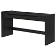 Coaster Leandro 2-Drawer Contemporary Wood Writing Desk in Burnished Black
