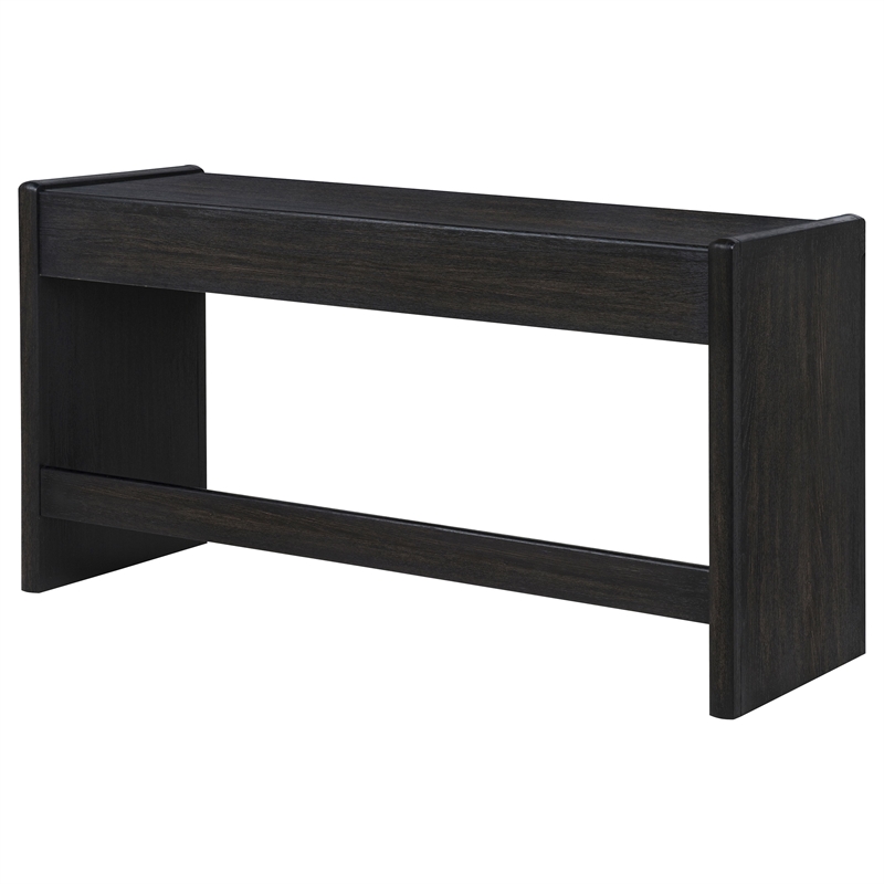 Coaster Leandro 2-Drawer Contemporary Wood Writing Desk in Burnished Black