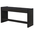 Coaster Leandro 2-Drawer Contemporary Wood Writing Desk in Burnished Black