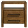 Coaster Adderley 2-Drawer Wood Nightstand Bedside Table in Warm Brown