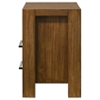 Coaster Adderley 2-Drawer Wood Nightstand Bedside Table in Warm Brown