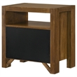 Coaster Adderley 2-Drawer Wood Nightstand Bedside Table in Warm Brown
