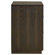 Coaster Atlas 2-Drawer Transitional Wood Nightstand Bedside Table in Dark Oak