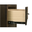 Coaster Atlas 2-Drawer Transitional Wood Nightstand Bedside Table in Dark Oak