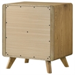 Coaster Bennett 2-Drawer Mid-Century Wood Nightstand Bedside Table in Light Oak
