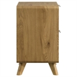 Coaster Bennett 2-Drawer Mid-Century Wood Nightstand Bedside Table in Light Oak