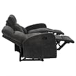 Coaster Hamilton 3-Piece Chenille Manual Reclining Sofa Set in Charcoal Gray