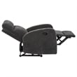Coaster Hamilton 3-Piece Chenille Manual Reclining Sofa Set in Charcoal Gray